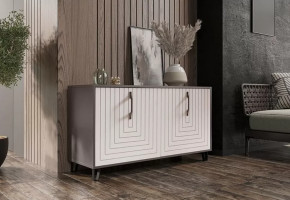 Тумба Квадро М-5, софт серый/софт вайт в Кургане - kurgan.mebel-tymen.ru | фото