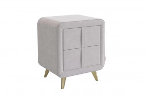 Тумба прикроватная Софи 2 галька (велюр) в Кургане - kurgan.mebel-tymen.ru | фото