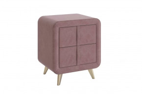 Тумба прикроватная Софи 2 пудра (велюр) в Кургане - kurgan.mebel-tymen.ru | фото