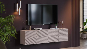 Тумба ТВ Танго Глиняно серый/Холст Латте в Кургане - kurgan.mebel-tymen.ru | фото