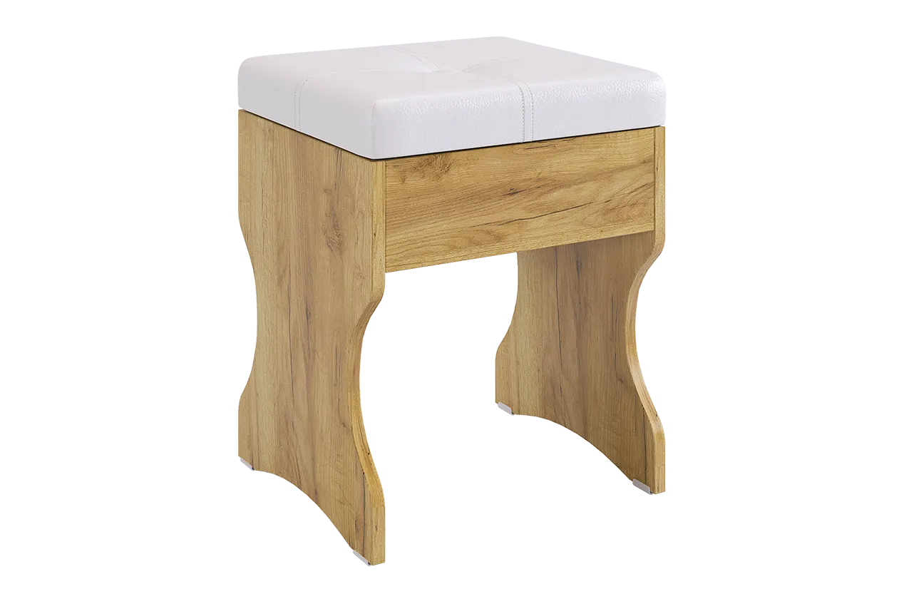 Пуф Виктория-1 дуб крафт золотой в Кургане - kurgan.mebel-tymen.ru | фото