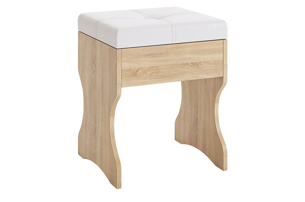 Пуф Виктория-1 дуб сонома в Кургане - kurgan.mebel-tymen.ru | фото